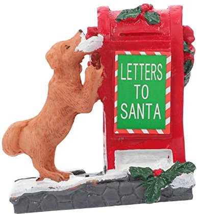 Toyvian Briefkasten Figur Briefkasten Basteln Ornamente Tischdeko Vintage Für Zuhause Outdoor Wohndeko Miniatur ZubehöR FüR Zuhause Und Outdoor