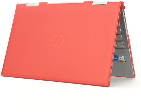 mCover Case ONLY Compatible for 2022~2023 14 HP Pavilion X360 14-EKxxxx Series 2-in-1 Convertible Laptop PC (NOT Fitting Other HP Models) - Red