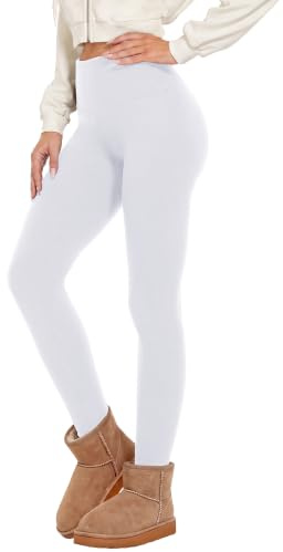 DDOBB Thermo Leggings Damen Winter High Waist Thermohose | Gefüttert mit weichem Innenfleece,Warme Sportleggins,Komfort-Stretch,Ideal für Laufen, Yoga & Alltag
