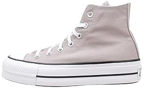 CONVERSE Damen Chuck Taylor All Star Lift Platform Seasonal Color Sneaker, Wonder Stone White Black, 40 EU