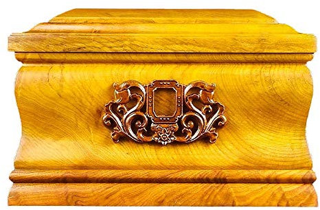 BONOOL Gedenkurne mit handgraviertem Design, Urnen für menschliche Asche, Baum des Lebens, Holzurne für Erwachsene, Seelenverwandte für Immer lieben (Golddraht Nanmu, 380 Kubikzoll)