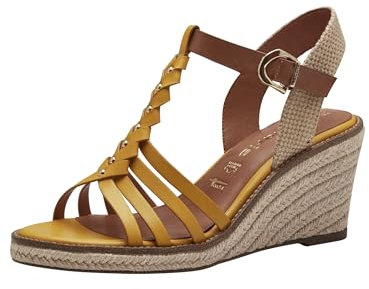 Tamaris Femme 1-28042-42 Sandale cale, Sun, 36 EU