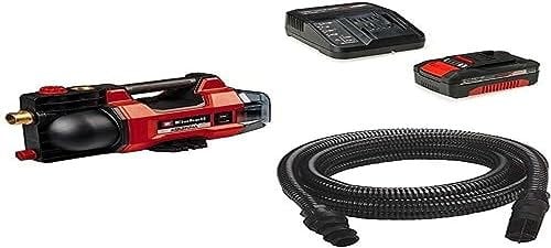 Einhell Akku-Gartenpumpe AQUINNA 18/28 Power X-Change (18 V, max. 2800 L/h Fördermenge, max. 25 m Förderhöhe, ECO-/ Boost-Modus, inkl. 4,0 Ah Akku, Ladegerät und 4m Saugschlauch)