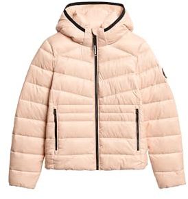 Superdry Damen Wattierte Fuji Steppjacke mit Kapuze