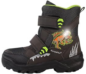 Lurchi 63L1033015, Stivali da Neve, Black-Neon Yellow, 27 EU Larga