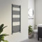 Warmehaus Towel Radiator 1600 x 600mm Grey Contemporary Bathroom Towel Rail - Curved