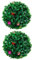 Ciieeo 2st Grasball Blumenball Anlage Künstliche Formschnittkugel Simulation Grasball Lebendige Formschnittkugel Deckenpflanzenkugeln Topiary-Ball Plastik Kugelförmig Falsches Moos