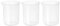 PATIKIL 300ml Measuring Cups, 3Pcs Polypropylene Beakers Graduated Measuring Pitcher Beakers with and Spout for Laboratory Experiments, Baking and Cooking, Transparent
