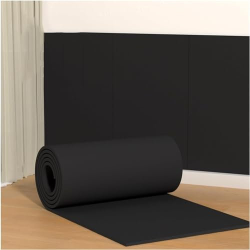 JSY eckenschutz für garagen Garagentor-Stoßstange, Garagen-Wandeckenschutz, Türkanten-Stoßstange, Wand-Eckkanten-Stoßstange, Automotive Essentials Garage Wandschutz (Color : Black, Size : 4m)