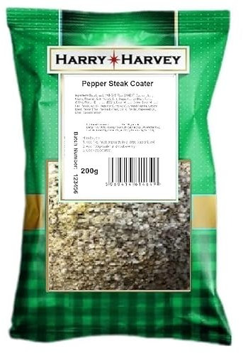 Harry Harvey 200g Pepper Steak Coating, Meat Rub Seasoning