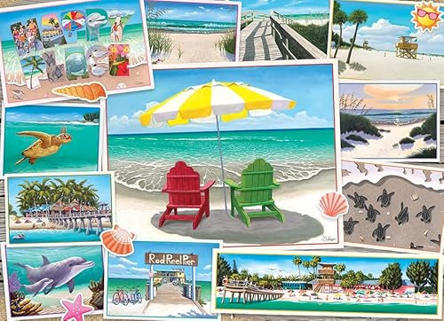 Cobble Hill Puzzle, 1000 Teile, Happy Place, Beispielposter enthalten