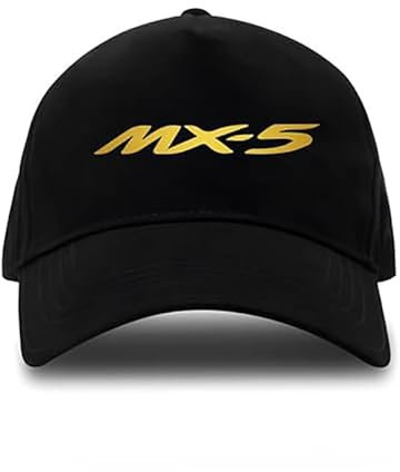 QWEERASS Auto Baseballkappe, für Mazda MX-5 Basecap Cap Sport Basecap Baseball Mütze Sonnenmütze Verstellbaren Klipp-Verschluss,B