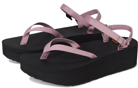 Teva Women's Flatform Sandal Slim Sport, Lilas/Black, 38 EU