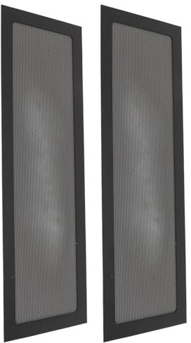 Asixxsix 120 X 360mm PC Case Dust Mesh Filter, 2Pcs Magnetic Frame PC Fan Dust Filter, Fine Mesh Computer Fan Filter Grills, Computer Cooler Fan Dust Filter for Computer PC Case (Black)