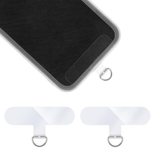 2Stück Telefon Halteband Patch, Transparent Multifunktional Handy Lanyard Patch Handykette Halterung Handy Patch Lanyard Adapter Universale Handykette Telefon Patch Kompatibel Mit Den Meisten Phone