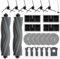 Juego de accesorios para aspiradoras Dreame X40 Ultra Complete/X40 Master/L40 Ultra/Mova P50 Pro Ultra, 2 cepillos principales, 4 filtros, 6 toallitas, 6 bolsas para el polvo, 6 cepillos laterales, 1