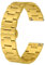 BISONSTRAP Hochleistungs Metall Uhrenarmband 22mm, Konisch Aulaufende Armband, 316L-Edelstahl, Faltschließe, Gold