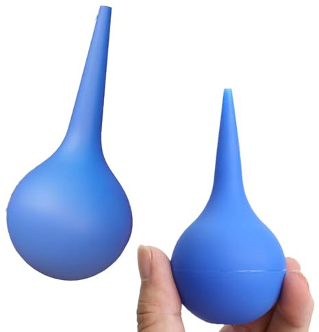 2 PCS Rubber Suction Ear Syringe Bulb – Safe Ear Wax Removal, and Wound Cleaning Tool – Soft, Reusable, and Easy to Clean