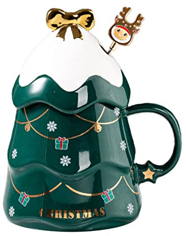 Mobestech 1 set Tazze Natalizie con Tazza per Latte e Colazione Design Feste