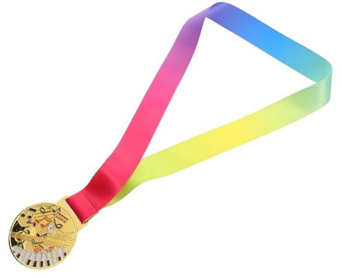 ARTSEWPLY Musikmedaillen Für Kinder Gold Metall Preismedaillen Mit Schleife Kompakt Robust Für Klavier Violine Gesang Tanz Wettbewerbe Und Aufführungen