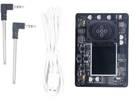 Theremin Instrument Kit, Mini Theremin with LED Screen Display Multiple Adjustable Voices Portable Audio Electronic Musical Accessories with 20 Instrument Types 70 Tones and Type C