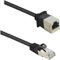 Renkforce RF-4394121 Câble réseau RJ45 CAT 5e F/UTP 1 m Noir avec protection des nez d'encliquetage