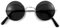 Lennon Brille | 60er 70er Jahre Party Kostüm Zubehör Nickelbrille (Schwarz)