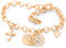 Taufarmband rosegold Lebensbaum Engel Kreuz Namensschmuck zur Taufe Taufgeschenke Mädchen mit Schutzengel 925 Silber Armband mit Namen | HANDMADE IN GERMANY