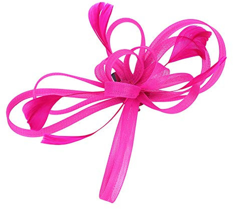 Fascinator Hut Damen Mädchen Haarschmuck Haar Clip Mesh Blumen Haarspange mit Federn Vintage Kopfschmuck Schleier Braut Haar Accessoire Frauen Headwear Kopfbedeckung für Tea Party Hochzeit Kirche