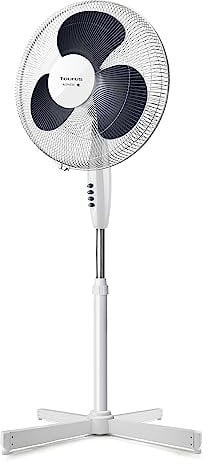 Taurus Greco 16 C Ventilador de columna, base cruzada, pies antideslizantes, 3 aspas/40 cm de diámetro, 3 velocidades, blanco