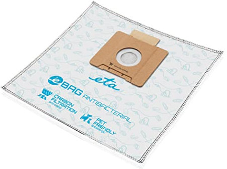 ETA Vacuum Cleaner Bags Antibacterial ETA960068020 Suitable for All ETA, Gallet Bagged Vacuum Cleaners and Others (The List Attached)