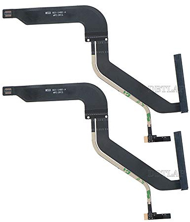 DBTLAP 2PCS HDD Hard Drive Flex Cable Compatible para Macbook Pro 13 2012 A1278 821-1480-A