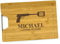 Holzbrett mit Gravur Licence to cook Schneidebrett personalisiert Name Holz 33x23x1,8 cm | Küchenbrett Name personalisiert Geschenk Kochen | Bambus Brett graviert (KSB-12)