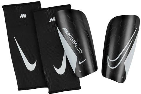 Nike Unisex – Erwachsene MERC Lite-Fa22 Schienbeinschoner, Black/Black/White, S
