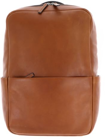 Leonhard Heyden Leder Laptoprucksack mit Laptopfach Hamburg Rucksack 7081 Cognac braun