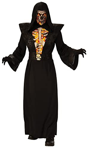 Forum Fiery Skeleton Reaper Costume, Adult Halloween Costume