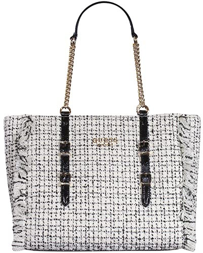 GUESS Adam Tragetasche Black/White One Size, Schwarz/Weiß, Einheitsgröße