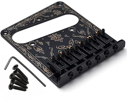 Six Saddle Bridge Plate for Fender Telecaster Tele Electric Guitar