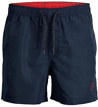 Jack & Jones Herren Badeshorts Jpstfiji Jjswim Solid Sn Ps, Navy Blazer, 44 Große Größen