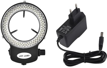 LED-Ringlicht für Mikroskopkameras in Industriequalität mit 144 Einstellbaren LED-Perlen Mikroskop-LED-Licht (EU-Stecker 220 V #03)