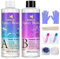 MOSUO Resina Epossidica Trasparente, 600ml Kit Resina Epossidica - Rapporto 1:1 Colla con Indurente per DIY Creazione Gioielli fare, Legno, Artigianato, Decorazioni