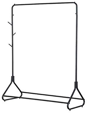 UYSELA Porte-Manteau Au Sol,Porte-Vêtements En Fer Forgé Noir Stabilité Rails De Rangement De Vêtements En Métal pour Vestiaire/150 * 120Cm