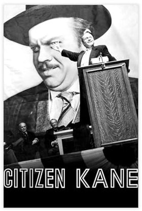 EYEZER Citizen Kane Filmposter auf Leinwand, Poster, Wandkunst, Dekor, Bild, Gemälde für Wohnzimmer, Schlafzimmer, Dekoration, ungerahmt, 40 x 60 cm