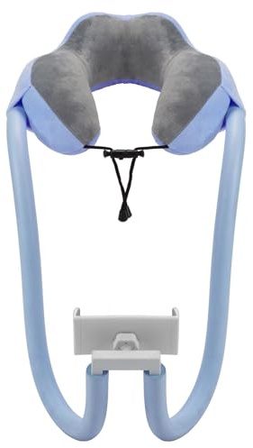 Kongou U Pillow Neck Phone Holder, 2-in-1 Neck Pillow Phone Holder With 360° Rotation Adjustment, Lazy Phone Holder Bracket, Mobile Phone For Home,Travel, Outdoor