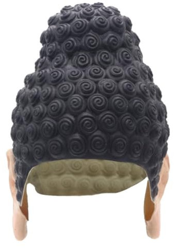 CALLARON Chinesische Buddha-Perücke Asiatisches Altes Chinesisches Kostümzubehör Kopfschmuck Cosplay-Perücken Für Maskerade Halloween Performance Anziehparty