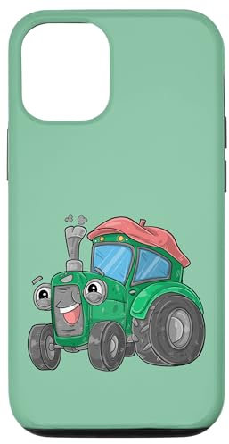 Hülle für iPhone 15 Cooler Traktor mit Gesicht