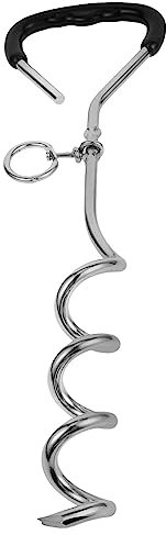 BESPORTBLE Hundepfahl Robust Für Hunde Spiralpfähle Hundepfahl Gartenpfähle Für Hunde Bodenpfähle Hundeanker Hundepfahl Metallpfähle Für Hunde Robuste Pfähle