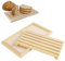 Tagliere per Pane con Vassoio Raccoglibriciole, in Legno con Griglia Removibile, Vassoio 38x23 cm, Tagliapane da Tavolo per Cucina, Made in Italy, Legno Naturale, Anti Briciole