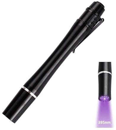 Eastocos Linterna UV, LED 395nm Linterna Ultravioleta, Zoomable Pen Blacklight Linterna Detector para la orina del Animal doméstico, Manchas de Perro Gato, chinchicle, Aseo Armario doméstico
