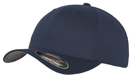 GIDUTEX Flexfit Unisex Wooly Combed Cap inkl. Schlüsselband graue Unterseite Baseball Cap Basecap (DE/NL/SE/PL, Alphanumerisch, L, XL, Navy)